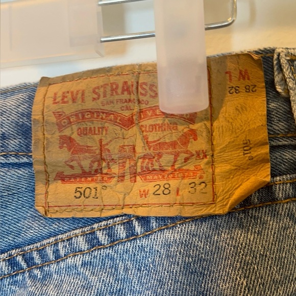 Levi's Men's Straight Jeans - Light Blue - Picture 5 of 7